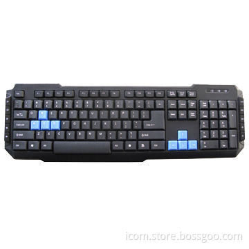 Multimedia Keyboard with 10 Enhanced Hotkeys